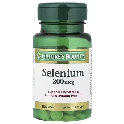سلنیوم Nature’s Bounty 200 mcg 100 عددی (Selenium Nature’s Bounty 200 mcg 100 Tablets)