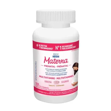 قرص مولتی‌ویتامین پریناتال Nestlé Materna نستله، برای قبل از بارداری، دوران بارداری و شیردهی – 150 Tablets