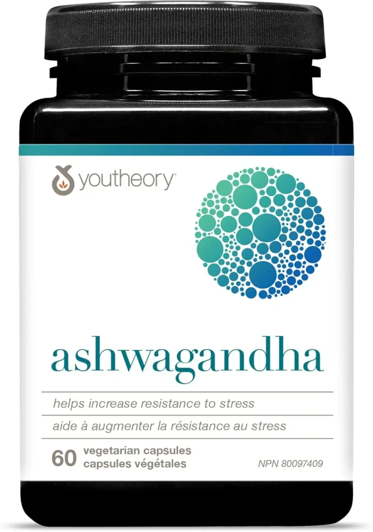 کپسول آشواگاندا Youtheory Ashwagandha 7200 میلی‌گرم، 60 عددی