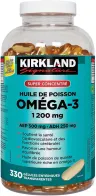 کپسول ژلاتینی امگا 3 سوپر کنسانتره کرکلند سیگنچر 1200 میلی‌گرم 330 عددی (Kirkland Signature Super Concentrate Omega 3 1200mg 330 Softgels) - تصویر 2