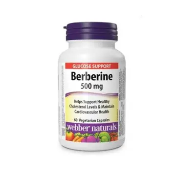 مکمل بربرین وبر نچرالز 500 میلی‌گرم 180 کپسول گیاهی - Webber Naturals Berberine 500 mg 180 Vegetarian Capsules