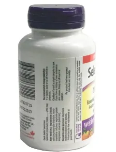 مکمل سلنیوم Webber Naturals Selenium 200 mcg تعداد 90 قرص - تصویر 2