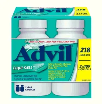 Advil Liqui-Gels 200 mg 218 Capsules | کپسول ژلهای ادویل ۲۰۰ میلیگرم ۲۱۸ عددی