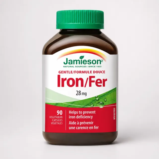 کپسول آهن ملایم جیمیسون 28 میلی‌گرم 90 عددی (Jamieson Gentle Iron 28 mg)