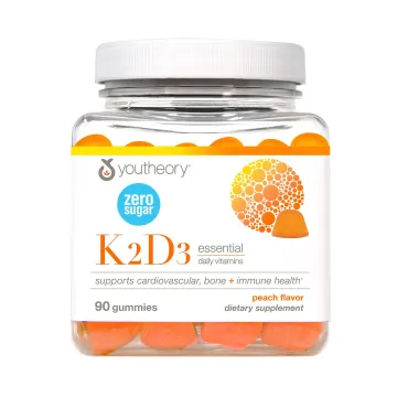 پاستیل ویتامین K2D3 یوتئوری با طعم هلو - 120 عددی