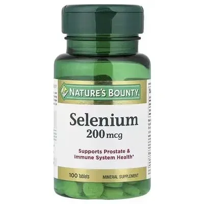 سلنیوم Nature’s Bounty 200 mcg 100 عددی (Selenium Nature’s Bounty 200 mcg 100 Tablets)