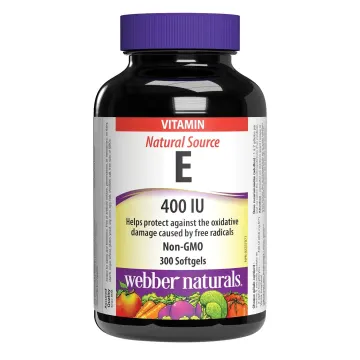 کپسول ویتامین E 400 IU وبِر نچرالز، 300 عددی | webber naturals Vitamin E 400 IU, 300 Softgels