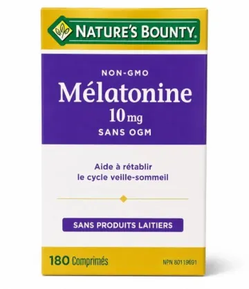 Nature's Bounty Melatonin 10 mg 180 Tablets - مکمل ملاتونین نیچرز باونتی 10 میلی‌گرم 180 عددی