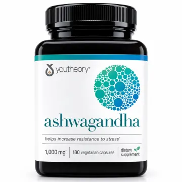 کپسول آشواگاندا Youtheory Ashwagandha 7200 میلی‌گرم، 60 عددی