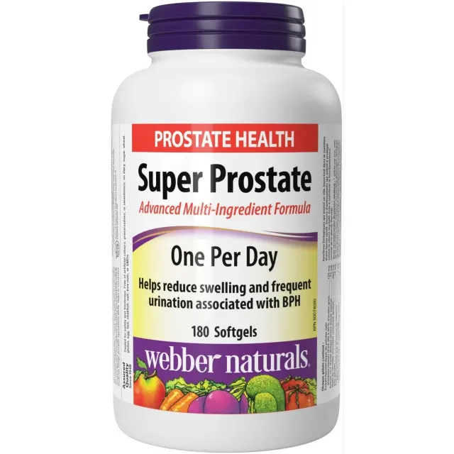 کپسول نرم سوپر پروستات وبر نچرالز مدل Advanced Multi-Ingredient Formula – 180 عددی (Webber Naturals Super Prostate Advanced Multi-Ingredient Formula 180 Softgel)