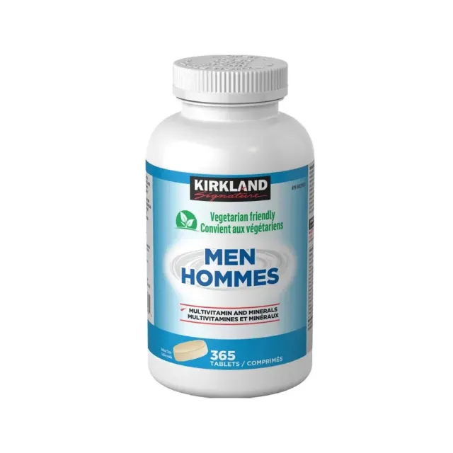 قرص مولتی‌ویتامین و مینرال مردانه Kirkland Signature، بسته ۳۶۵ عددی | Kirkland Signature Men Multivitamin & Minerals – 365 Tablets