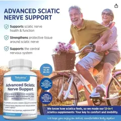مکمل تخصصی و پیشرفته بهبود و تقویت عصب سیاتیک تتیانا نچرالز (Tetyana Naturals Advanced Sciatic Nerve Support) 120 کپسول - تصویر 2