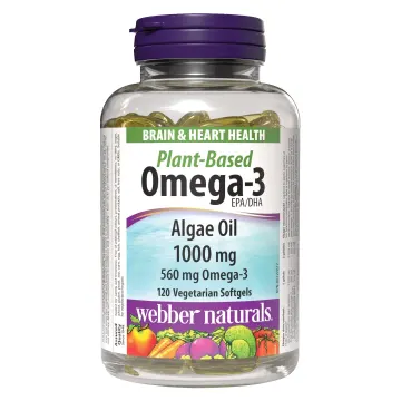 وبِر نچرالز، امگا-3 گیاهی از جلبک، 120 سافت‌ژل گیاهی (webber naturals Algae Omega-3)